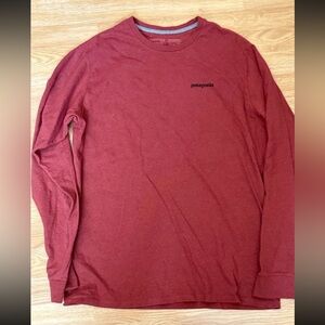 Patagonia Men's Brick Red Long Sleeve Tee